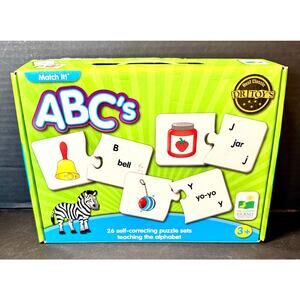 The Learning Journey Match It! ABCs Phonics and Pre-Reader Correcting 26 PAIRS